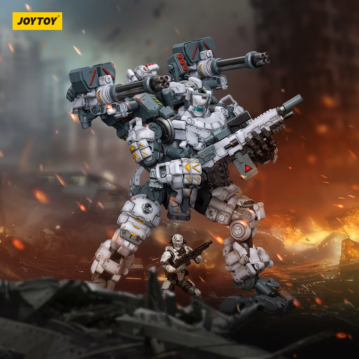 kf S0abd9d07ee774ae2be207309c99e8ff03 Strengthen JOYTOY Steel bone armour Grey Mechanical Collection Action Figure Model Finished Product 1 25 - Joytoy Figures