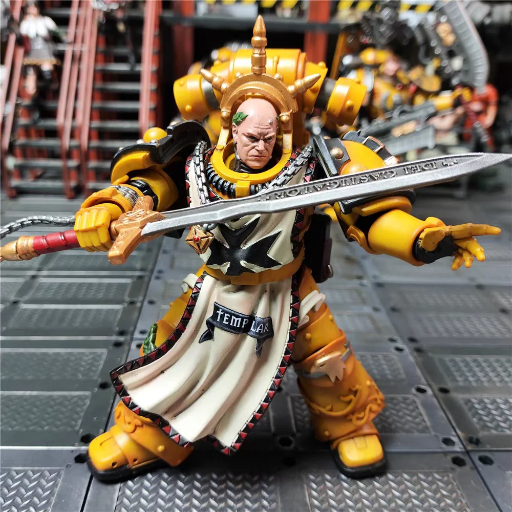 kf S90a9d2f7e96d4bc9a4def7c6cb939df9R Genuine JOYTOY Original Warhammer 40K 1 18 Action Figure Imperial Fist First Warrior Sigismund Model Gift - Joytoy Figures